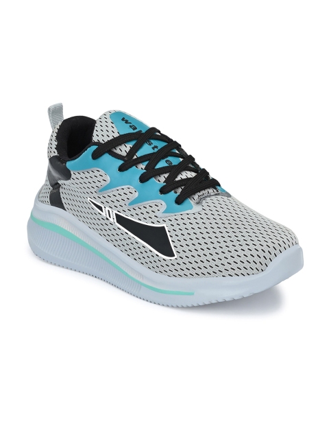 

Walkstyle By El Paso Men Grey & Blue Mesh Running Non-Marking Shoes