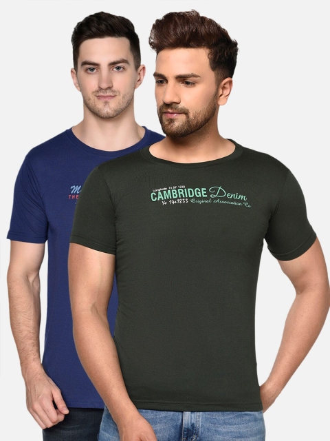 

ELEGANCE Men Pack of 2 T-shirts, Blue