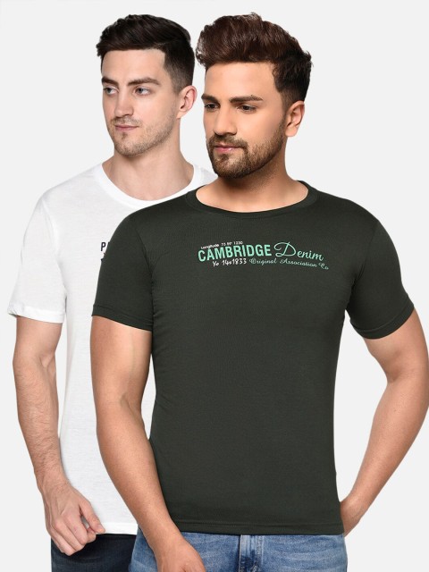 

ELEGANCE Men Pack of 2 T-shirts, White
