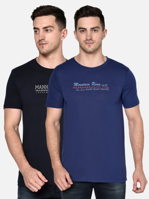 

ELEGANCE Men Pack of 2 T-shirts, Navy blue
