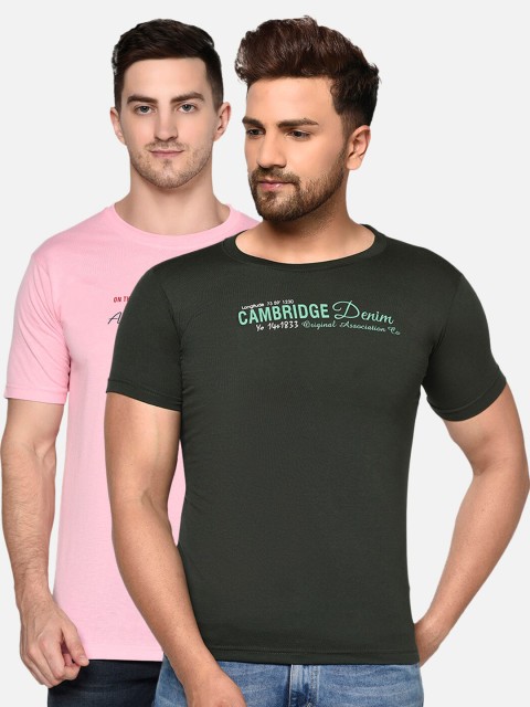 

ELEGANCE Men Pack of 2 T-shirts, Pink