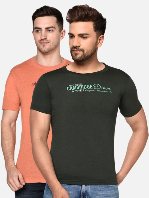 

ELEGANCE Men Pack of 2 T-shirts, Olive