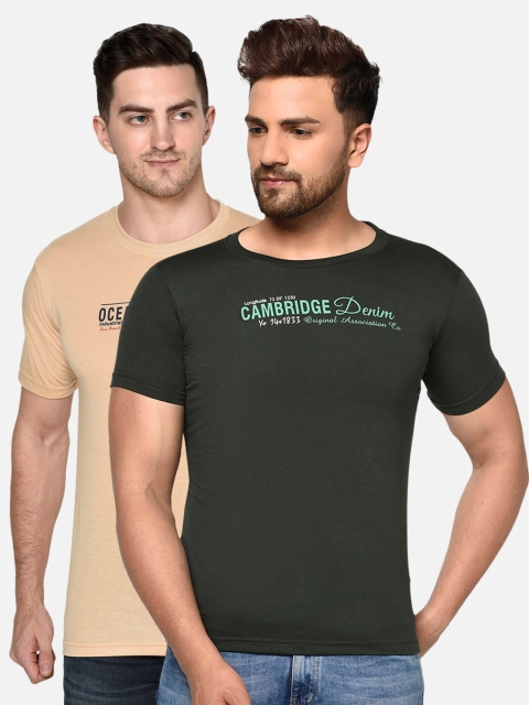 

ELEGANCE Men Pack of 2 T-shirts, Multi