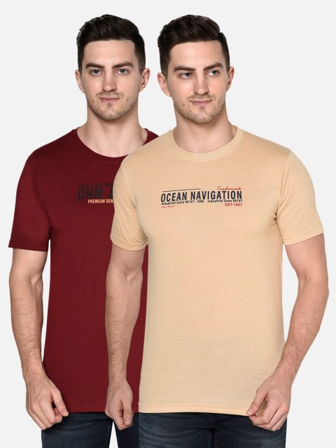

ELEGANCE Men Pack of 2 T-shirts, Beige