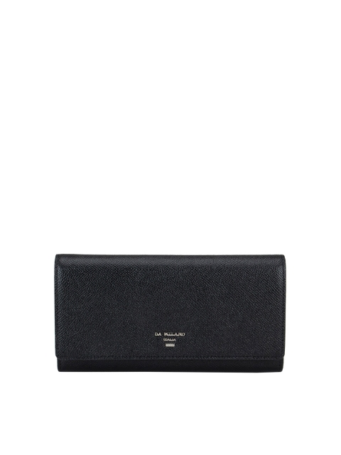 

Da Milano Black Textured Envelope Clutch