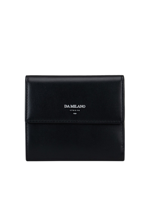 

Da Milano Women Black Solid Three-Fold Wallet