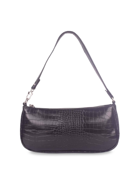 

Bagkok Black Animal Textured Shoulder Bag