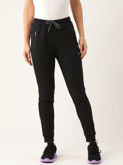 

MRASIS Women Black Solid Pure Cotton Joggers