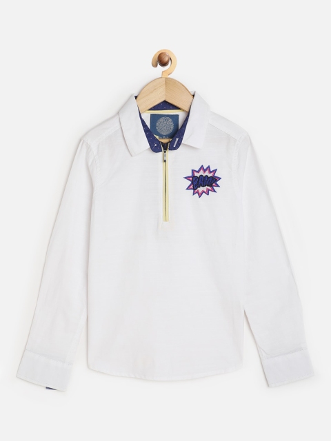 

One Friday Boys Off White Casual Shirt