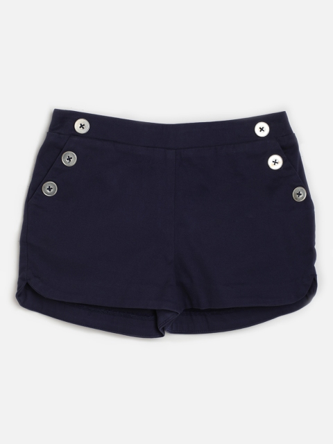 

One Friday Girls Multicoloured Mid-Rise Regular Shorts, Multi