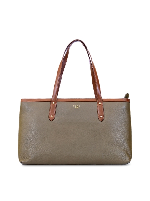 

Eske Taupe Leather Shoulder Bag