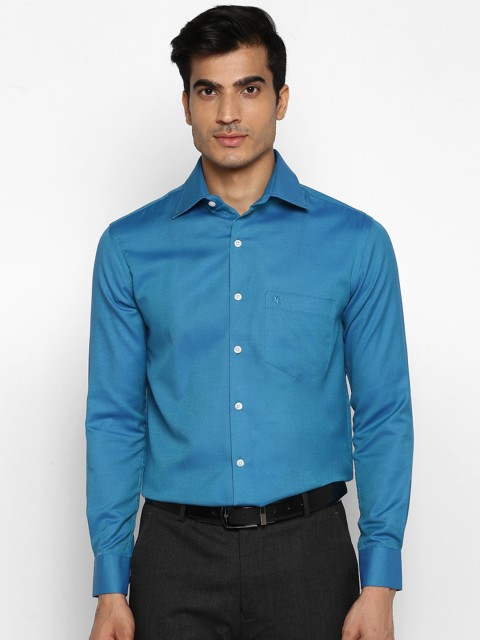 

Cantabil Men Turquoise Blue Formal Shirt