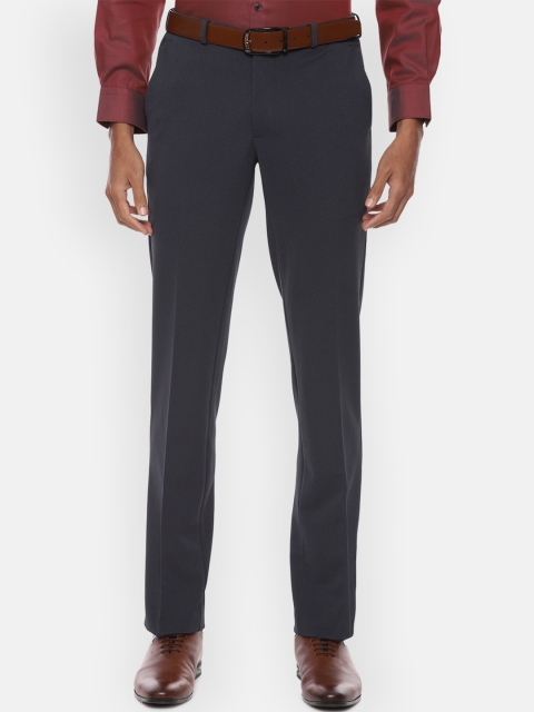 

V Dot Men Grey Skinny Fit Formal Trousers