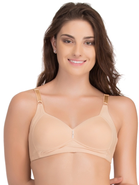 

Clovia Beige Full-Coverage T-shirt Bra BR0579P24