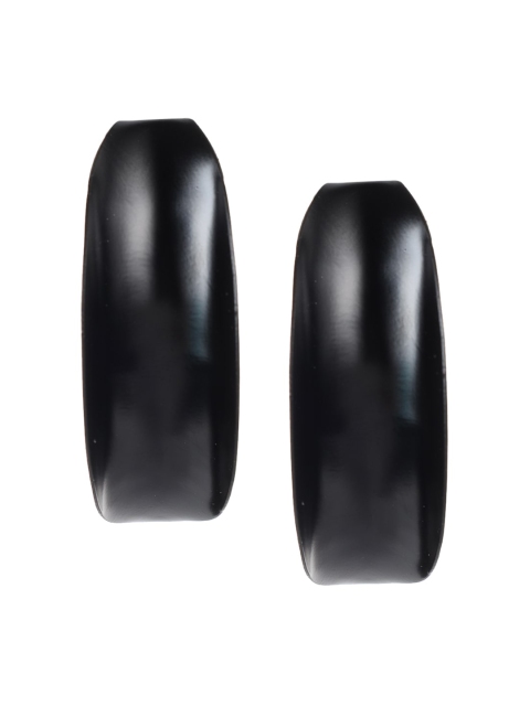 

Mali Fionna Women Black Classic Half Hoop Earrings
