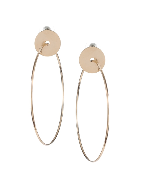 

Mali Fionna Gold-Toned Circular Hoop Earrings