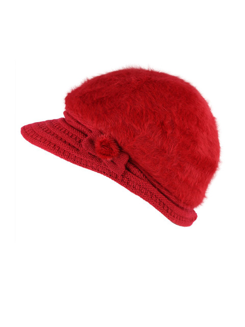 

iSWEVEN Women Red Visor Cap