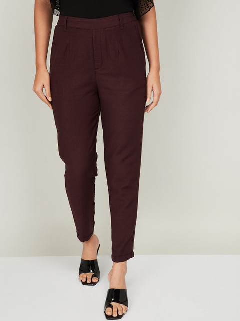 

Bossini Women Brown Trousers