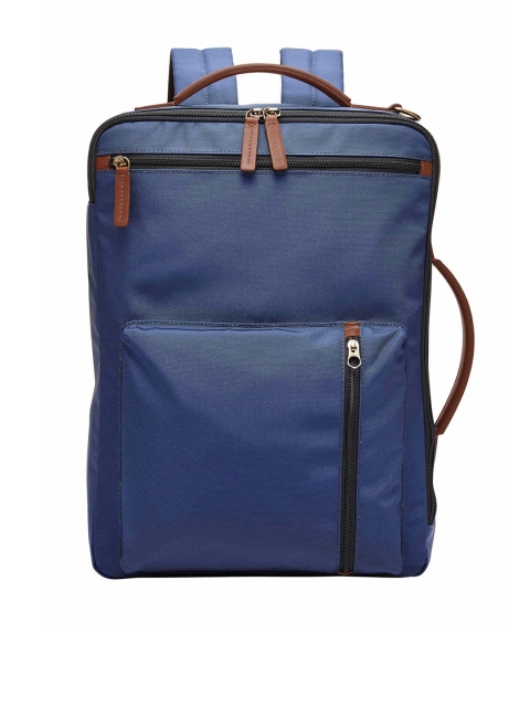 

Fossil Men Blue & Black Backpack