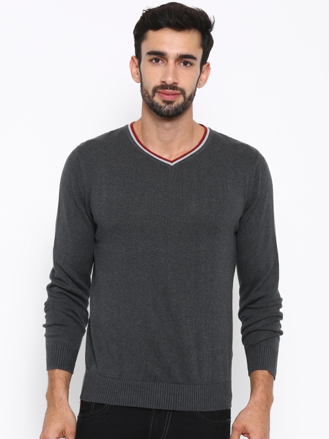 

British Club Men Charcoal Grey Sweater