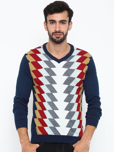 

Nature Casuals Men Blue Sweater