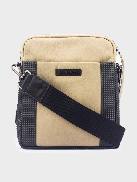 

Police Taupe Textured Structured Sling Bag