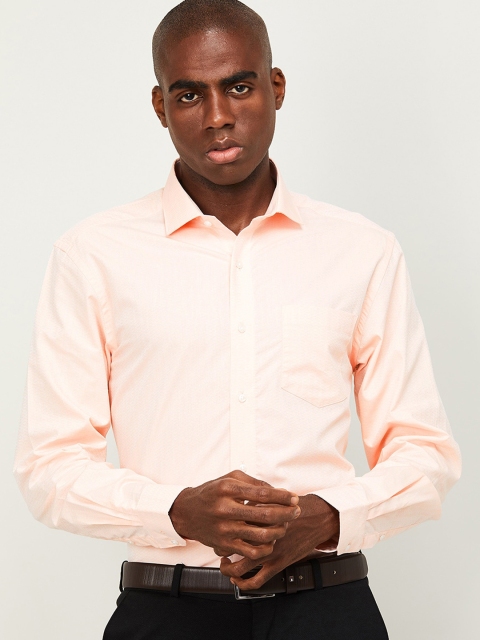 

CODE by Lifestyle Men Peach-Coloured Casual Shirt