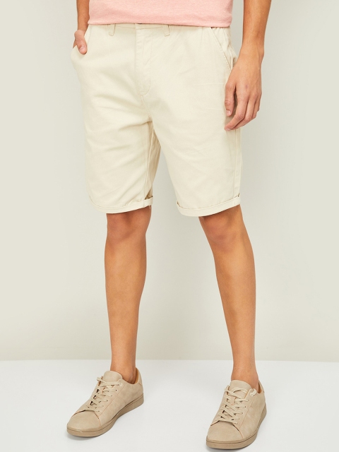

CODE by Lifestyle Men Beige Mid-Rise Chino Shorts