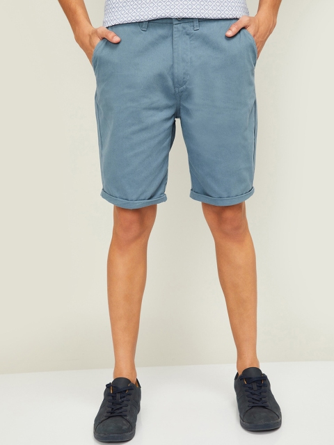 

CODE by Lifestyle Men Blue Mid-Rise Regular Shorts