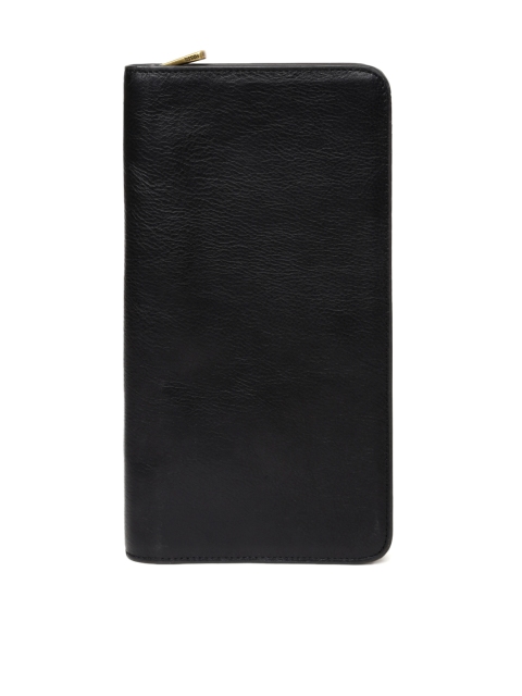 

Fossil Men Black Genuine Leather Large Passport Holder