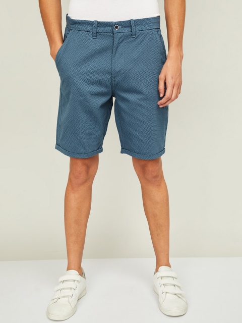 

CODE by Lifestyle Men Blue Mid-Rise Chino Shorts