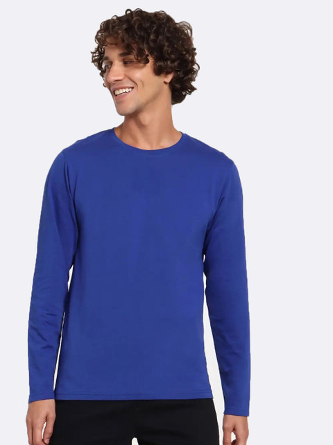 

Bewakoof Men Blue Cotton T-shirt