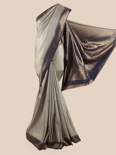 

Pothys Grey & Black Ethnic Motifs Printed Art Silk Saree