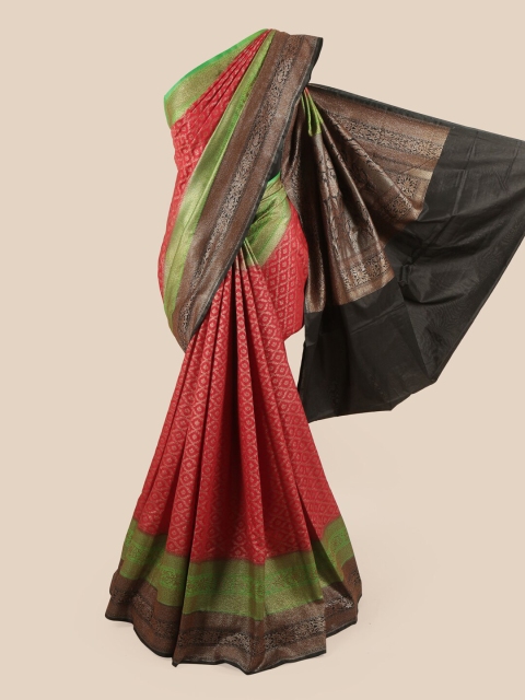 

Pothys Red & Green Woven Design Pure Silk Saree