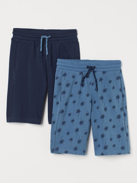 

H&M Boys Pack of 2 Blue Sweatshirt Shorts