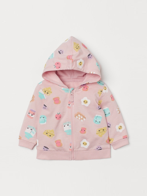 

H&M Girls Pink Zip-through Hoodie