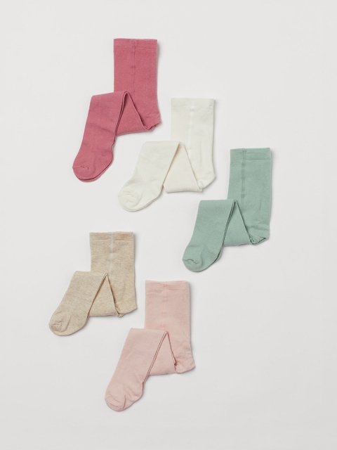 

H&M Pack of 5 Girls Fine-knit Tights, Multi