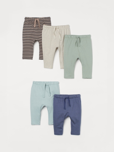 

H&M Girls Pack of 5 Cotton Trousers, Multi