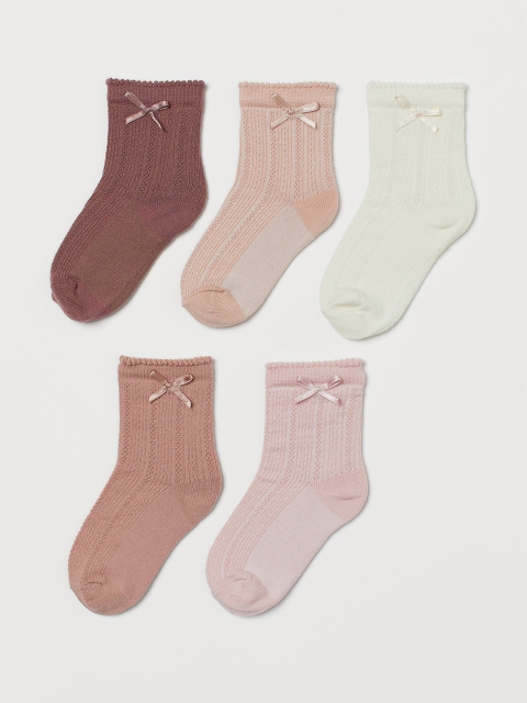 

H&M Girls 5-Pack Above Ankle Socks, Multi