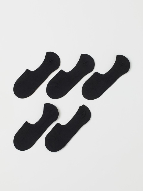 

H&M Men Black Solid Pack of 5 Sports Socks