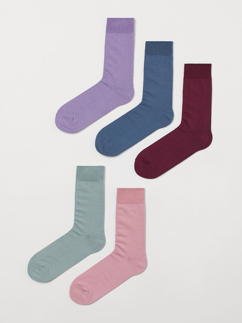 

H&M Men Pack of 5 Socks, Green