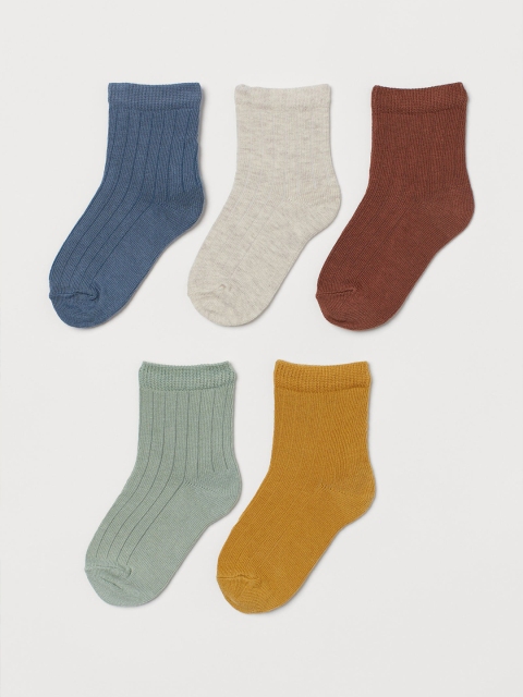 

H&M Girls Green & Red 5-pack socks