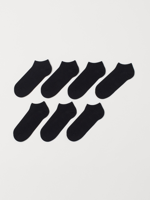 

H&M Mens Black 7-pack liner socks