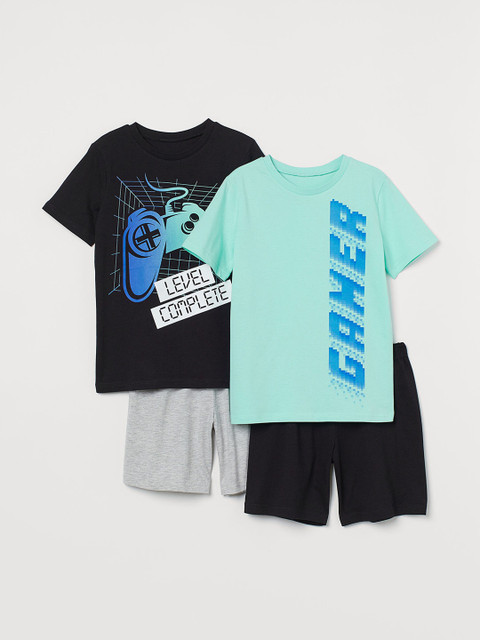

H&M Boys Pack of 2 Jersey Clothing Set, Black
