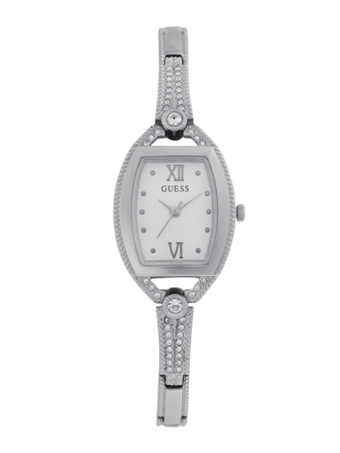 

GUESS Women Silver-Toned Dial & Stainless Steel Straps Analogue Watch