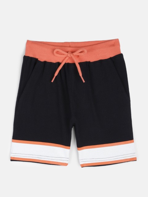 

HERE&NOW Boys Black Regular Fit Shorts