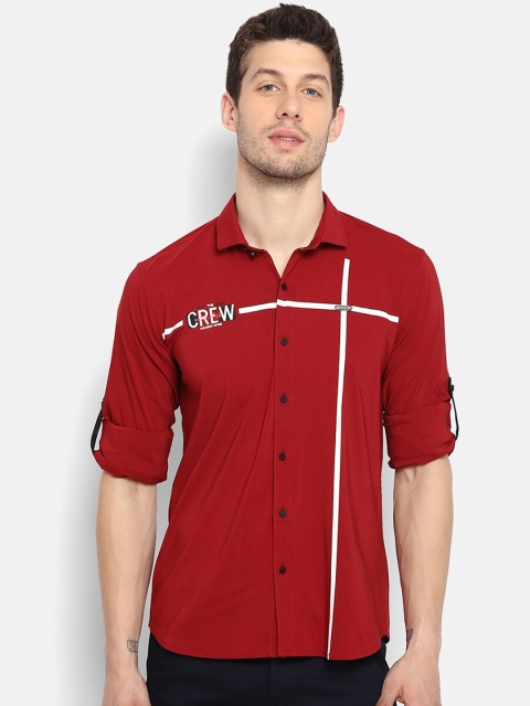 

V2 Value & Variety Men Maroon Casual Shirt