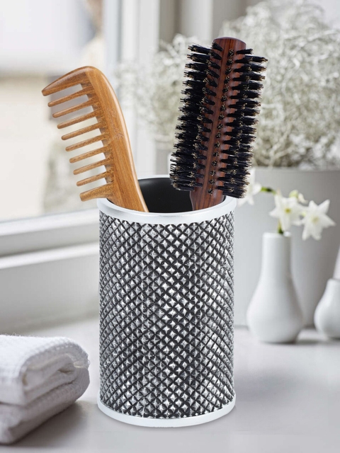 

OBSESSIONS Black & White Patterned Alvina Bathroom Tumbler
