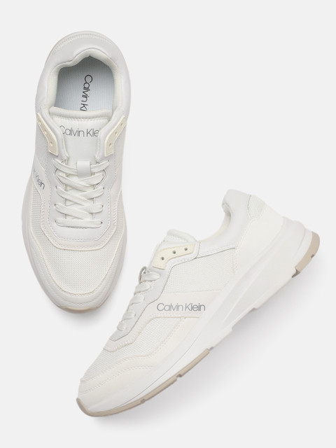 

Calvin Klein Men White Textured Regular Sneakers
