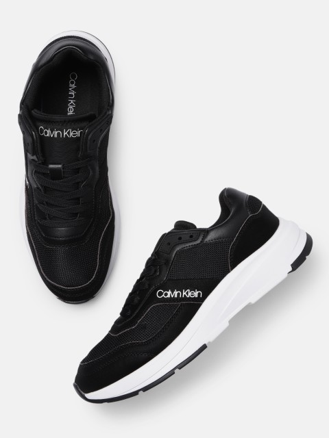 

Calvin Klein Men Black Solid Regular Sneakers